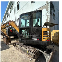 Sany 55U Zero-Tail Mini Excavator Side View