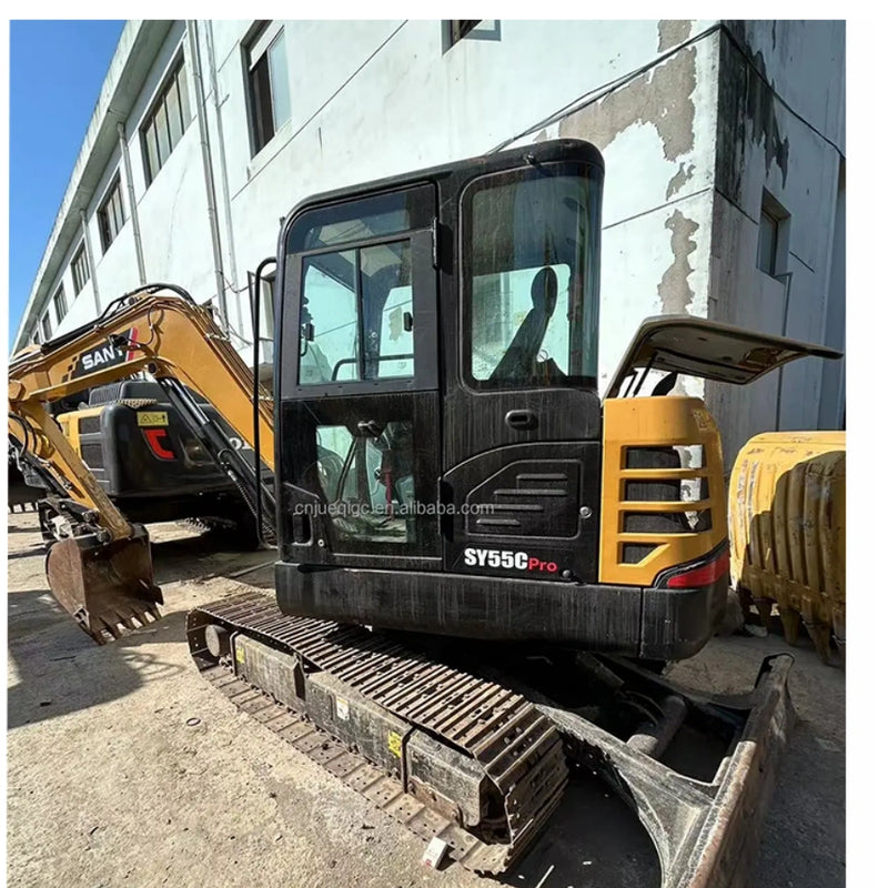Sany 55U Zero-Tail Mini Excavator Side View