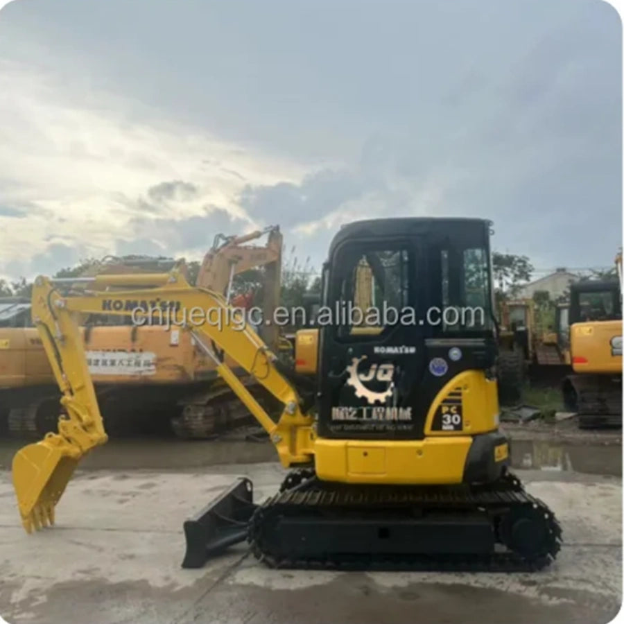 Used Komatsu PC30 Front View Compact Mini Excavator