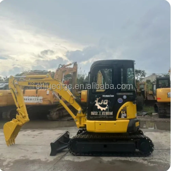 Used Komatsu PC30 Front View Compact Mini Excavator