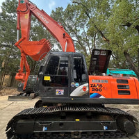 Used Hitachi ZX200 Front View Hydraulic Crawler Excavator