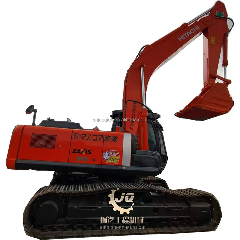 Used Hitachi ZX240-3G Front View Hydraulic Crawler Excavator