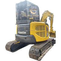 Used Komatsu PC55 Front View 5.5 Ton Mini Excavator