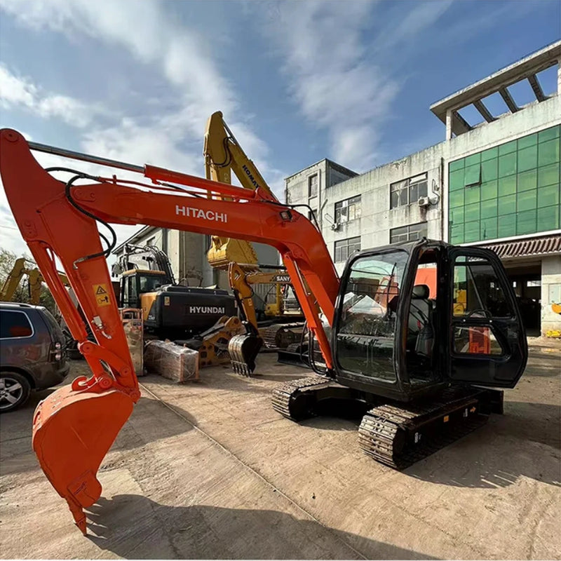 	Used Hitachi ZX60 QC Front View 6 Ton Hydraulic Excavator