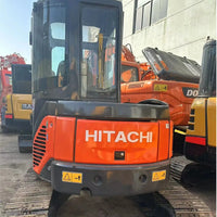 Hitachi ZX55U Rear View Zero Tail Swing Design