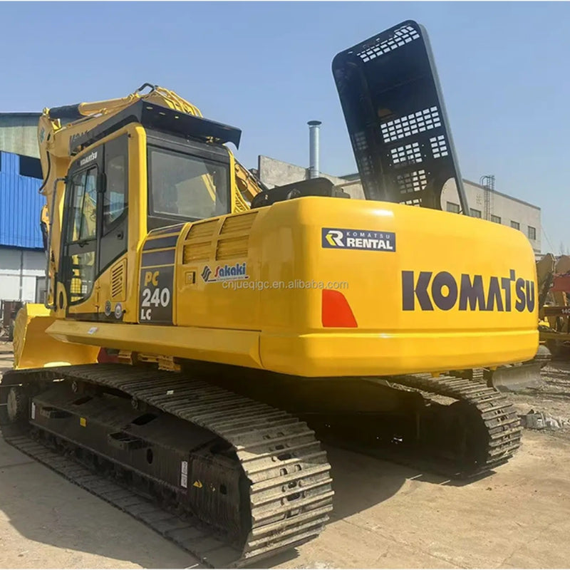 Used Komatsu PC240 Front View 24 Ton Hydraulic Excavato