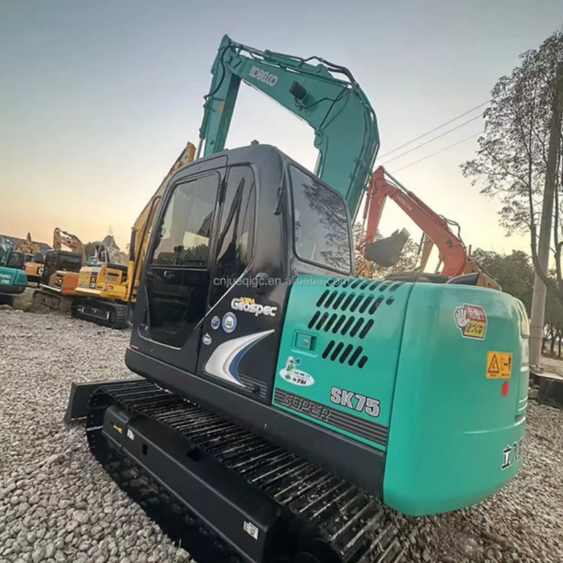 Kobelco SK75 Rear Counterweight Close View