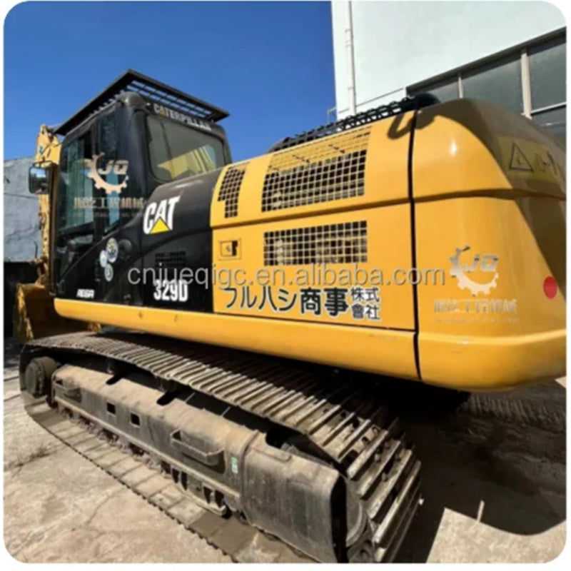 Caterpillar 329D Excavator Side View