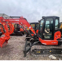 Kubota KX163-5 Zero-Tail Compact Excavator Side View