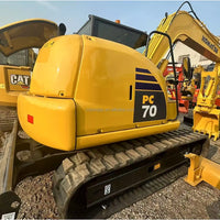 Used Komatsu PC70 Front View Hydraulic Crawler Excavator