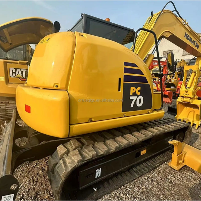Used Komatsu PC70 Front View Hydraulic Crawler Excavator