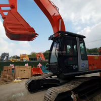 Used Hitachi ZX240-3G Front View Hydraulic Crawler Excavator