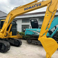 Used Komatsu PC130 Front View Hydraulic Excavator