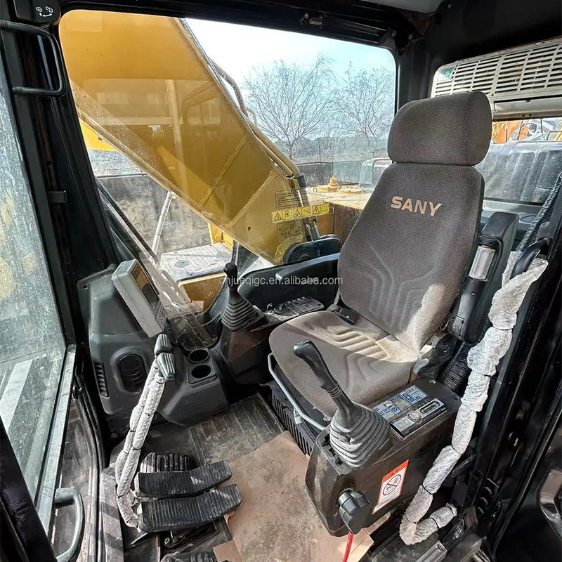Sany 215C Pro Excavator Cab Interior and Operator Controls