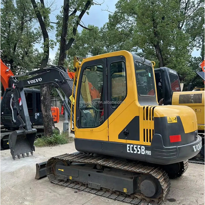 	Volvo EC55 Compact Excavator Side View