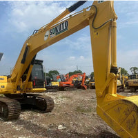 Used Komatsu PC200-8 Side View Crawler Excavator