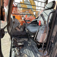 Used Hitachi ZX60 QC Excavator Operator Cab Interior and Controls