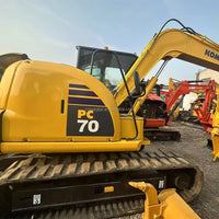 Used Komatsu PC70 Front View Hydraulic Crawler Excavator