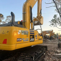 Used Komatsu PC200-8M0 Rear Counterweight and Safety Decals
