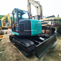 Kobelco SK70SR Zero Tail Excavator – Side View