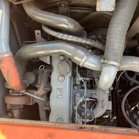 Hitachi ZX135US Engine Compartment and 101HP Motor View