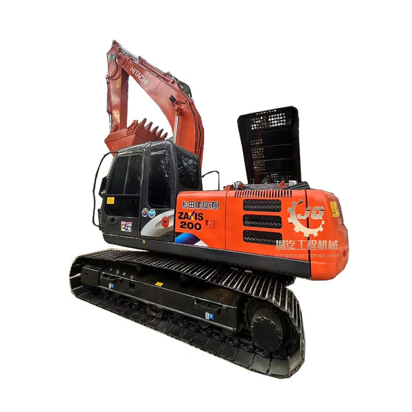 Used Hitachi ZX200 Front View Hydraulic Crawler Excavator